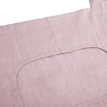 Amazhiyu 100% Linen Door Hanging Laundry Hamper Bag, 19x27 Inches Pink