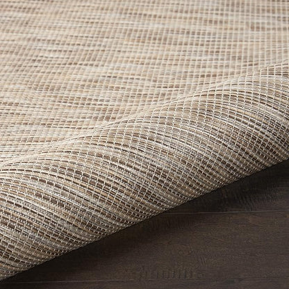 Nourison Home Positano 6' x 9' Beige Fabric Modern Indoor/Outdoor Area Rug
