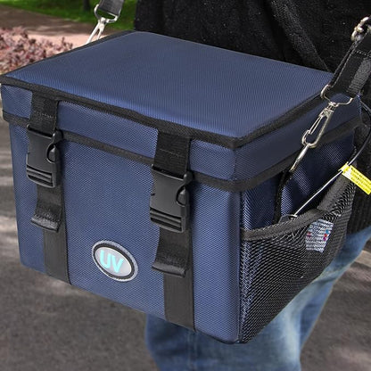 UV Sanitizer Box, 12L Ozone Portable Sanitizing and Cleaning Machine with 3-Level Timer, Foldable UV Cleaner Box for Phone, Toys, Mask, Towel, key, Ozone UV Box ﻿