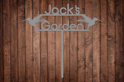 Personalized Metal Garden Sign with Stake, Custom Garden Decor for Outdoor, Custom Family Name Sign, Patio Decorations, Lawn Art, Farmhouse Decorative, Housewarming Gift (CstmDesign9)