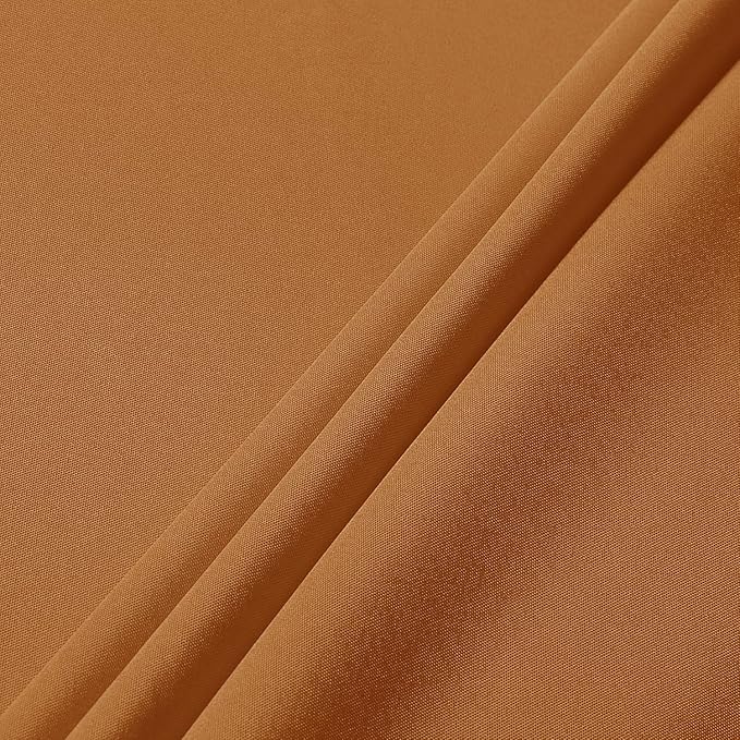 sancua Fall Tablecloth Rectangular - 60 x 84 Inch - Stain and Wrinkle Resistant Polyester Fabric Rectangle Table Cloth, Thanksgiving Table Cover for Dining Tables, Buffet Parties, Bronze