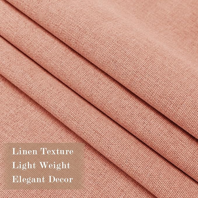 Full Blackout Privacy Curtains, 240 Inch Extra Wide Linen Blend Drapes, Pinch Pleat Window Drapery for Room Divider Storage/Space Room Separation, 1 Panel, W 240" x L 102", Orange