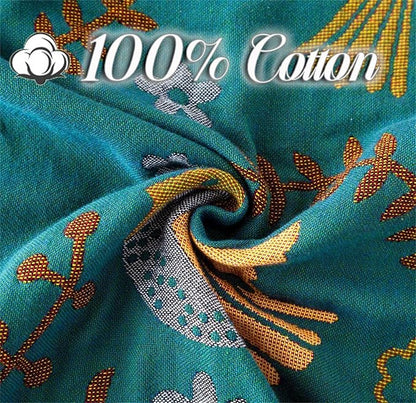 Cotton Throw Blanket 100% Muslin for Couch Bed 80''x 90'' Farmhouse Blanket 4-Layer Summer Blankets Boho Quilt Decor for All Seasons Cozy Soft Lightweight Knitted Warm Blanket Gifts for Women