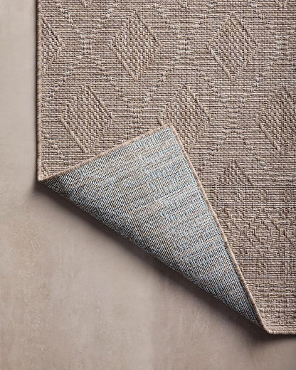 Loloi Amber Lewis Topanga Collection TOP-06 Natural/Mist 9'-2" x 12'-0" Indoor/Outdoor Area Rug