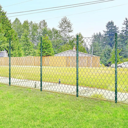 ARIFARO Sturdy Duty Metal Fence Posts 7 Feet assemblable,Pack of 10, No Digging Garden U Post for Wire Fencing Steel Poles for Yard, Outdoor