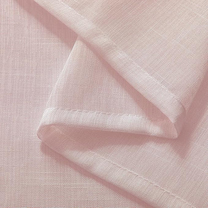 Joydeco Sheer Curtains 72 Inches Long, Beige Curtains for Living Room 2 Panels Set, Window Curtains Privacy Assured with Light Filtering(W52 x L72 Inch,Tapioca)