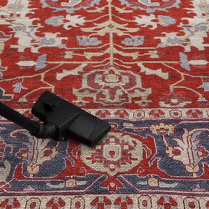 Keen Home Design 2x12 Rug - Machine Washable Runner Rug with Non-Slip Backing, Ideal for Hallway, Entryway, Kitchen, Laundry Room - Vintage, Easy Clean, Durable, Low Pile - (2'6" x 12')