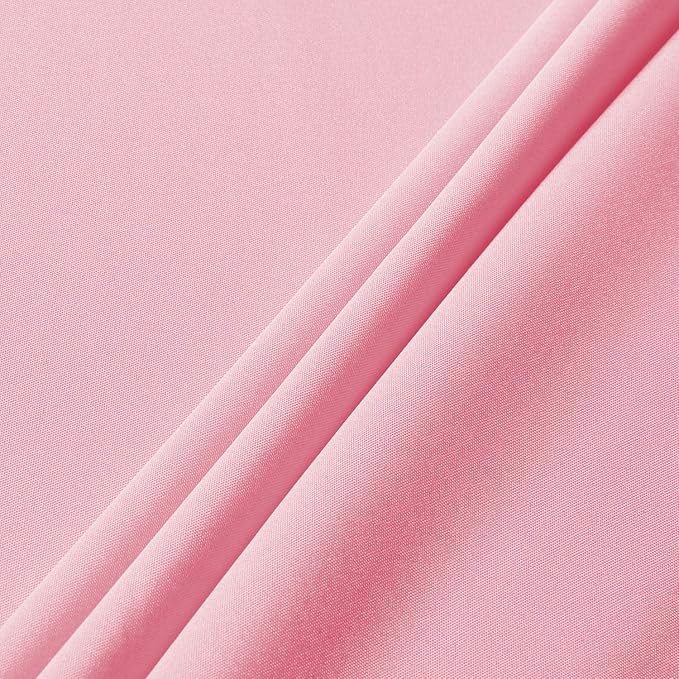 sancua Rectangle Tablecloth - 54 x 120 Inch - Stain and Wrinkle Resistant Washable Polyester Table Cloth, Decorative Fabric Table Cover for Dining Tables, Buffet Parties and Camping, Pink