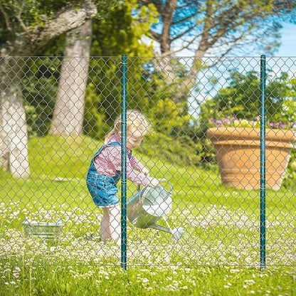 ARIFARO Sturdy Duty Metal Fence Posts 3 Feet,Pack of 10, 3-4-5-6-7 Feet No Digging Garden U Post for Wire Fencing Steel Fencing Poles for Yard, Outdoor