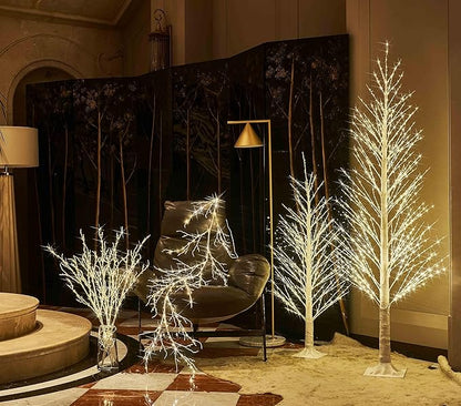 Birchlitland LED Alpine Trees 6FT 810L Warm White Fairy Lights, Lighted Trees for Indoor Outdoor Home Thanksgiving Christmas Holiday Decoration