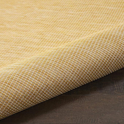 Nourison Positano Indoor/Outdoor Yellow 2'2" x 12' Area Rug, Easy Cleaning, Non Shedding, Bed Room, Living Room, Dining Room, Backyard, Deck, Patio (2x12)