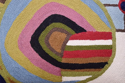 Hundertwasser Modern Pillow Cover Contemporary Pillowcase Outdoor Abstract Couch Accent Throw Pillowsham Mid Century Chair Cushions Handmade Wool Size 18x18
