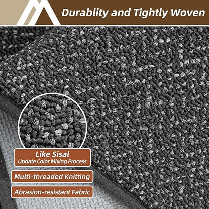 COSY HOMEER-Door-Mat 20" x 32" Non Slip Absorbent Entryway Rugs Dirt Trapper Doormats Washable Entrance Mats Low Pile Welcome Floor Mat for Front Back Door and Entry Mats,Dark Grey