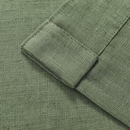 Joydeco Linen Curtains 72 Inch Length 2 Panel Sets,Light Filtering Curtains for Bedroom 52 Inch Wide Living Room Drapes with Back Tabs & Rod Pockets (W52 x L72 Inch, Loden)