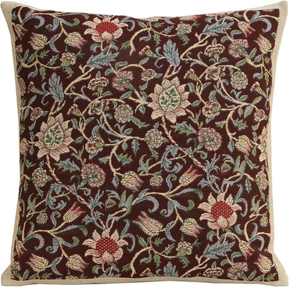 Charlotte Home Furnishings Throw Pillow Covers 16x16 in, Damson Blue Decorative Couch Pillow Cover, Boho Decor European Tapestry Cushion Cases, Living Room Cozy Home Decor, Jacquard Woven Soft Cotton