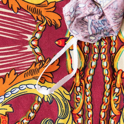ABREEZE Bohemian Duvet Cover Set Colorful Orange Boho Retro Bedding Set Damask Paisley Cotton Duvet Cover Tribal Reversible Bedding Exotic Style Comforter Cover 3-Piece King