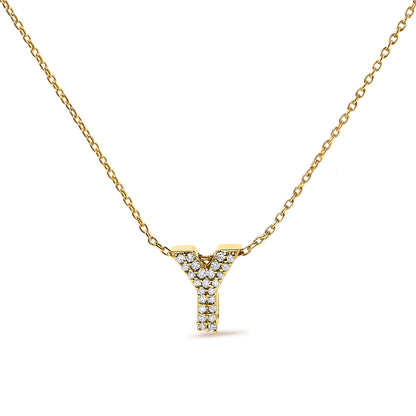 10K White Gold Diamond Accent "A" Initial Bubble Pendant Necklace