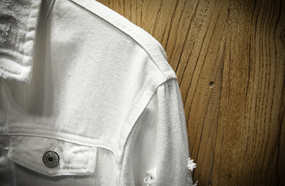 Men's Ripped Denim Jacket