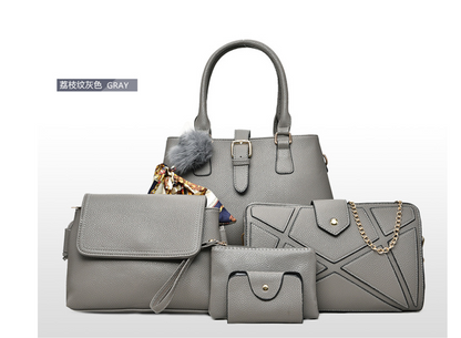 Mother-Daughter Bag Set - 5 Pieces, Large Tote