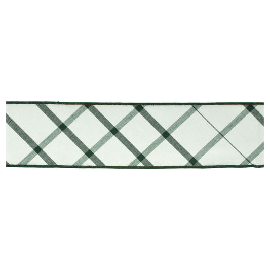 Plaid Wired Ribbon 4" x 5 Yds