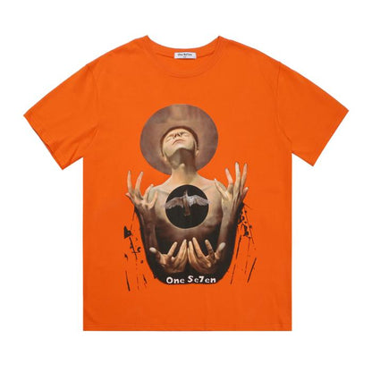 American Streetwear Dark Style T-Shirt with Print