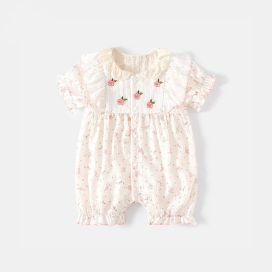 Summer Thin Super Cute Sweet Short-Sleeve RomperCrawling Suit