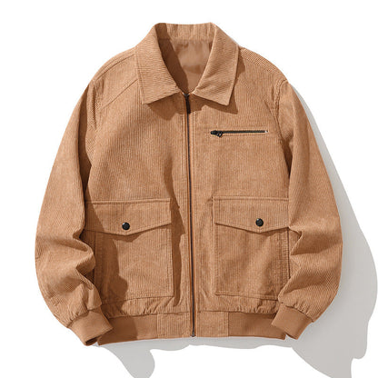 Men's Corduroy Jacket - Stylish Casual Spring/Fall Outerwear