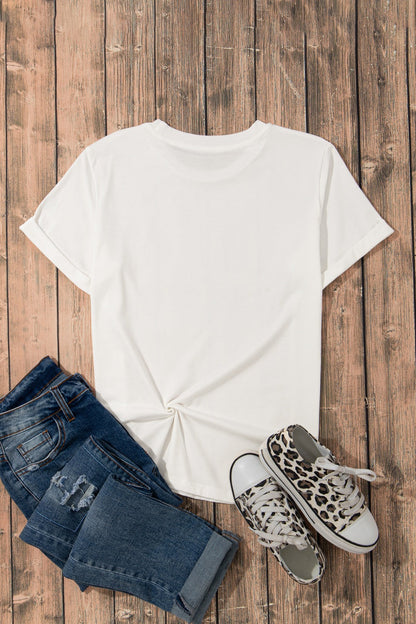 Easter Egg Bow Bunny Ear Graphic T-Shirt