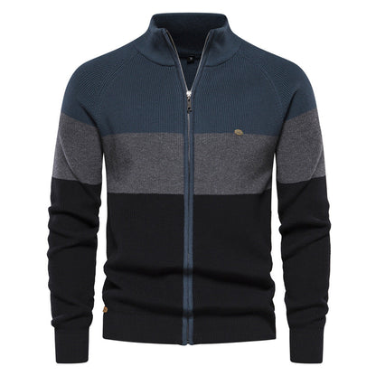 2026 New Men's Sweater Coat European Size Cross-border Autumn And Winter Sweater Cardigan High Quality Fashion Coat Men
