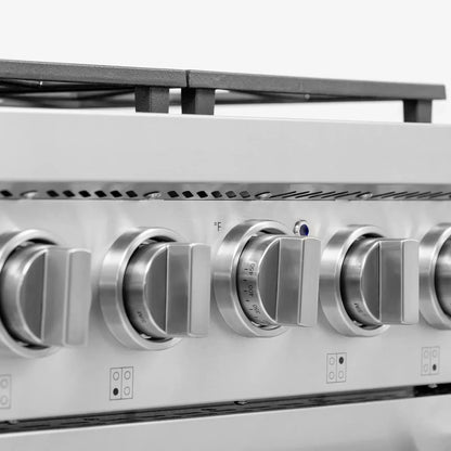 Kucht Professional 24" Gas Range Stainless Steel, True Simmer Burners, KFX2400X-S