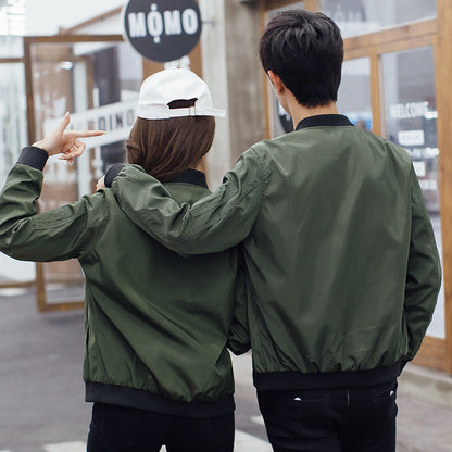 Couple's Baseball Jackets - Korean Style Flight Wear