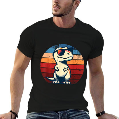 Dinosaur T-Rex Retro Novelty Men Kids Women Funny Dinosaur  Breathable T-Shirt