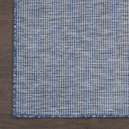 Nourison Positano Indoor/Outdoor Navy Blue 2'2" x 10' Area Rug, Easy Cleaning, Non Shedding, Bed Room, Living Room, Dining Room, Backyard, Deck, Patio (2x10)