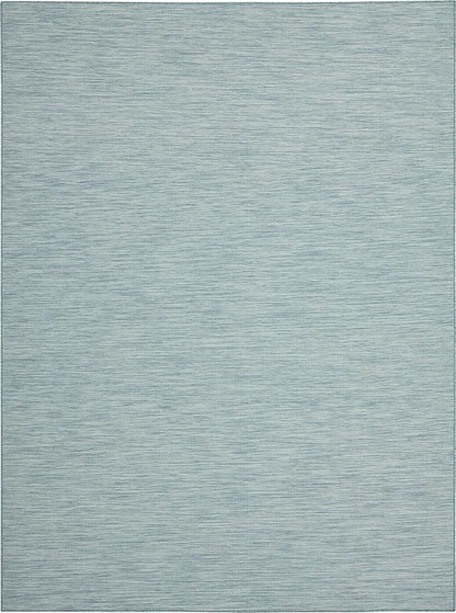 Nourison Home Positano 8' x 10' Aqua Fabric Modern Area Rug (8' x 10')