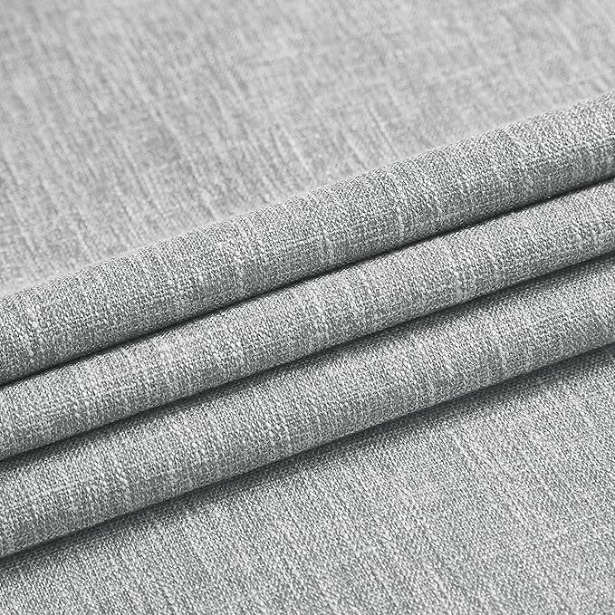 Vision Home Silver Grey Pinch Pleated Full Blackout Curtains Room Darkening Window Curtains 84 inch for Living Room Bedroom Thermal Insulated Pinch Pleat Drapes with Hooks Back Tab 2 Panel 40" Wx84 L