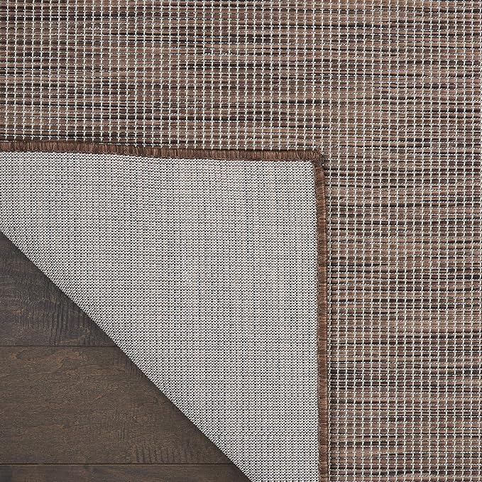 Nourison Positano Indoor/Outdoor Natural 2'2" x 12' Area Rug, Easy Cleaning, Non Shedding, Bed Room, Living Room, Dining Room, Backyard, Deck, Patio (2x12)