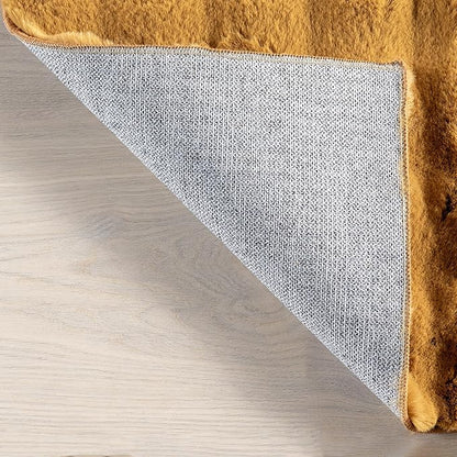 nuLOOM Jeni Checkered 7'6" x 9'6" Machine Washable Area Rug for Living Room Bedroom Dining Room Kitchen, Gold