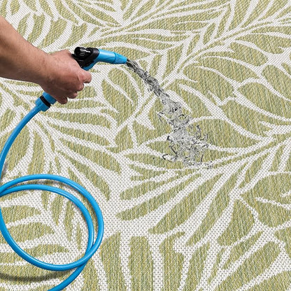 Keen Home Design Terrace Outdoor Area Rug - 9x12 Washable Indoor/Outdoor Rug for Patio, Kitchen, Balcony, Beach, Garden, Deck and Porch, Size: 8'10"x12'