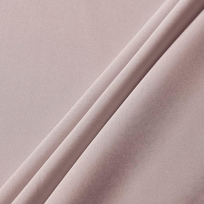 sancua Rectangle Tablecloth - 54 x 108 Inch - Stain and Wrinkle Resistant Washable Polyester Table Cloth, Decorative Fabric Table Cover for Dining Tables, Buffet Parties and Camping, Blush