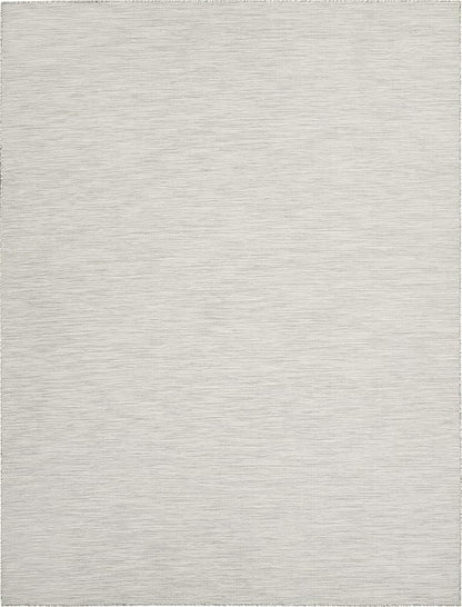 Nourison Positano Indoor/Outdoor Light Grey 10' x 14' Area Rug, Easy Cleaning, Non Shedding, Bed Room, Living Room, Dining Room, Backyard, Deck, Patio (10x14)