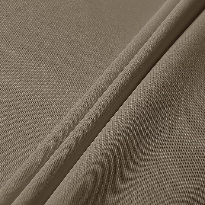 sancua Rectangle Tablecloth - 70 x 90 Inch - Stain and Wrinkle Resistant Washable Polyester Table Cloth, Decorative Fabric Table Cover for Dining Tables, Buffet Parties and Camping, Taupe