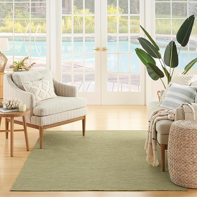 Nourison Home Home Positano 7' x 10' Fabric Green Area Rug