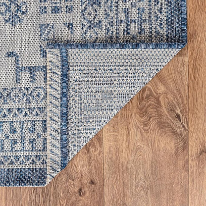 Keen Home Design Terrace Outdoor Runner Rug - 2x8 Washable Indoor/Outdoor Rug for Patio, Kitchen, Balcony, Beach, Garden, Deck and Porch, Size: 2'2"x7'7"