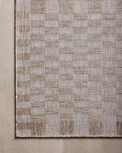 Loloi Amber Lewis Topanga Collection TOP-03 Natural/Dove 7'-10" x 10' Indoor/Outdoor Area Rug