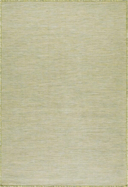 Nourison Home Positano Indoor/Outdoor Green 4' x 6' Area Rug, Easy Cleaning, Non Shedding, Bed Room, Living Room, Dining Room, Backyard, Deck, Patio (4x6)