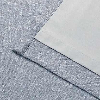 Vision Home Chambray Blue Pinch Pleated Full Blackout Curtains Room Darkening Window Curtains 90 inch for Living Room Bedroom Thermal Insulated Pinch Pleat Drapes with Hooks Back Tab 2 Panel 40"Wx90"L