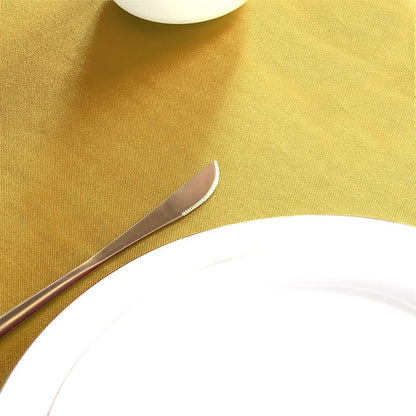 sancua Rectangle Tablecloth - 54 x 120 Inch - Stain and Wrinkle Resistant Washable Polyester Table Cloth, Decorative Fabric Table Cover for Dining Tables, Buffet Parties and Camping, Yellow