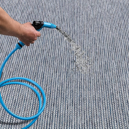 Keen Home Design Terrace Outdoor Area Rug - 5x8 Washable Indoor/Outdoor Rug for Patio, Kitchen, Balcony, Beach, Garden, Deck and Porch, Size: 5'3"x7'7"
