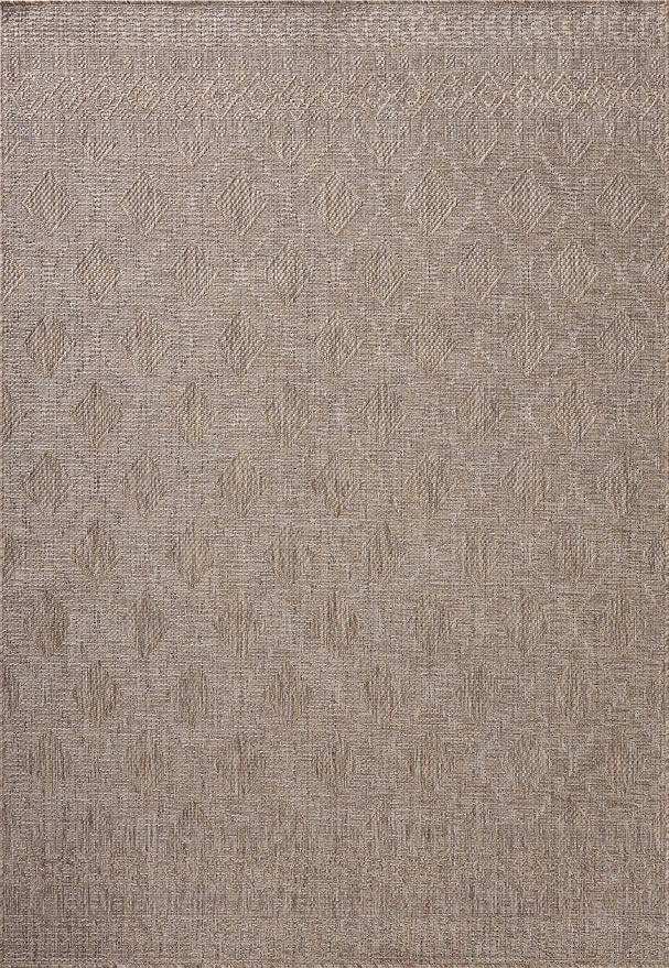 Loloi Amber Lewis Topanga Collection TOP-06 Natural/Mist 2'-3" x 3'-9" Indoor/Outdoor Area Rug