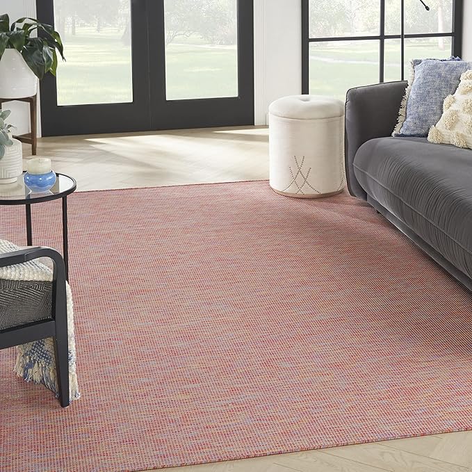Nourison Home Positano Indoor/Outdoor Rainbow 7' x 10' Area Rug, Easy Cleaning, Non Shedding, Bed Room, Living Room, Dining Room, Backyard, Deck, Patio (7x10)